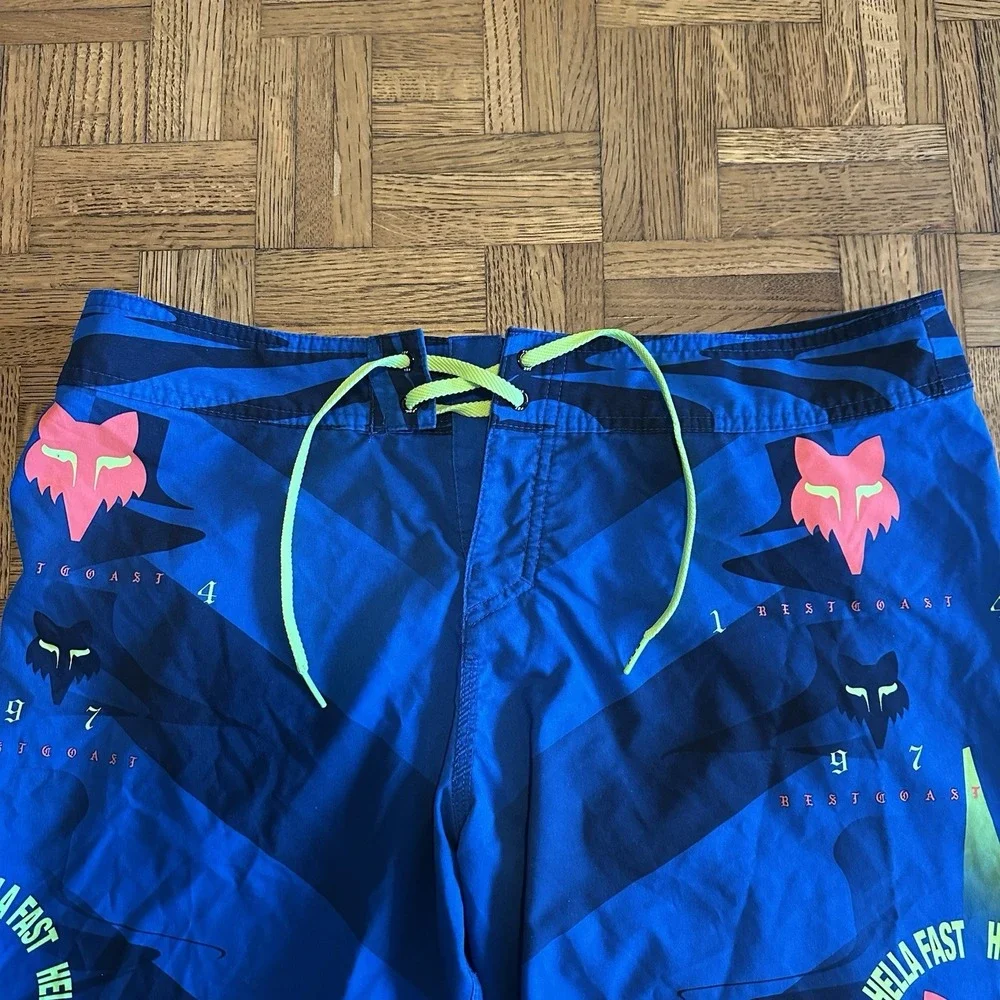 Fox Mawlr Boardshorts Men's Size 32 Royal Blue No Liner